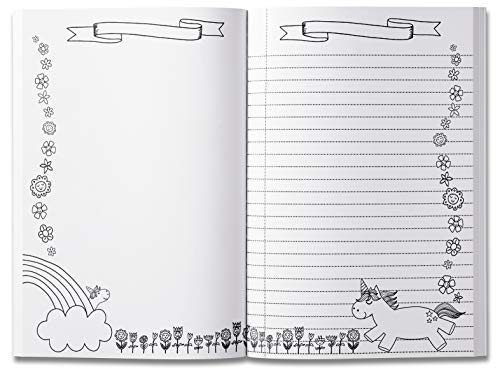 Diario y cuaderno de bocetos de unicornio