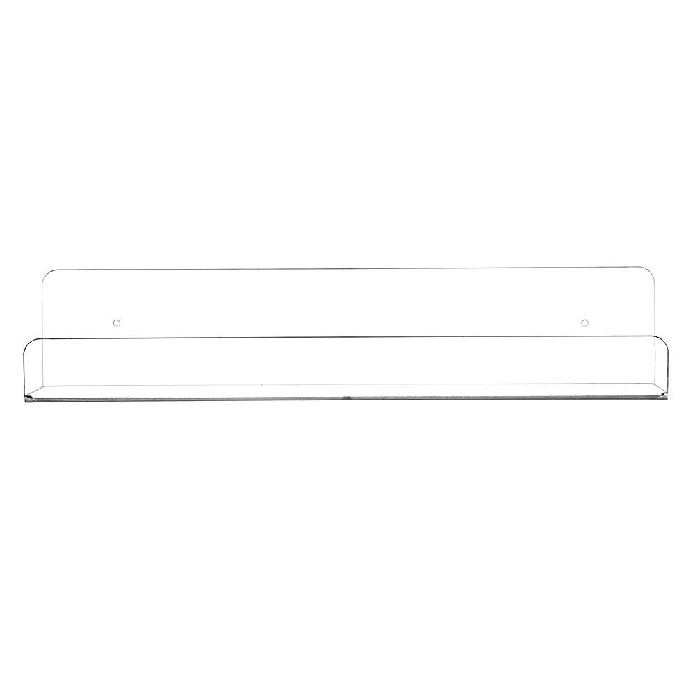 CY craft Clear Acrylic Floating Shelves Display Ledge, 5 MM Thick Wall Mounted Storage Shelf for Kitchen/Bathroom/Office,Invisible Kids Bookshelf and Spice Rack,15 Inch,Set of 4