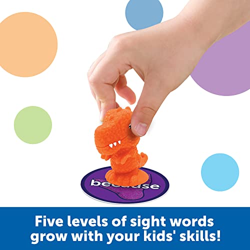 Sight Word Stomp!, Juegos educativos de interior, Alfabeto preescolar, Juguetes cerebrales para niños pequeños, Aprendizaje preescolar para niños pequeños, 114 piezas, Edad 5+
