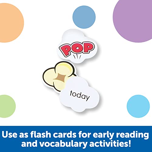 Learning Resources Pop For Sight Words Game, juego de vocabulario/alfabetización, 92 tarjetas, edades 5+