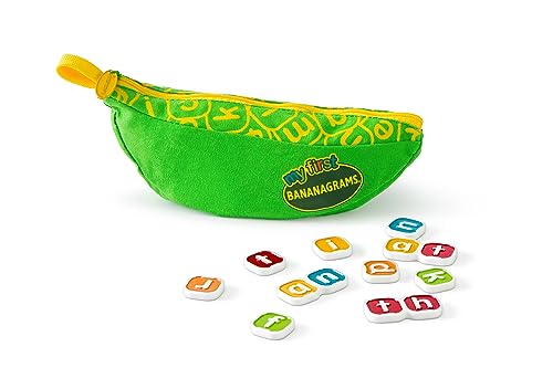 Bananagrams My First: juego de mesa de ortografía para niños, ganador de múltiples premios, para mayores de 4 años