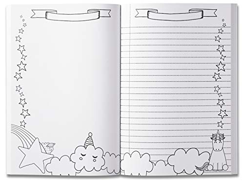 Diario y cuaderno de bocetos de unicornio