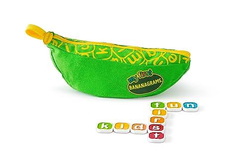 Bananagrams My First: juego de mesa de ortografía para niños, ganador de múltiples premios, para mayores de 4 años