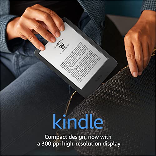 Amazon Kindle: el Kindle más liviano y compacto, con batería de mayor duración, luz frontal ajustable y 16 GB de almacenamiento – Negro