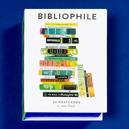 Bibliófilo: 50 Postales: (Postales literarias, regalo de papelería para amantes de los libros)