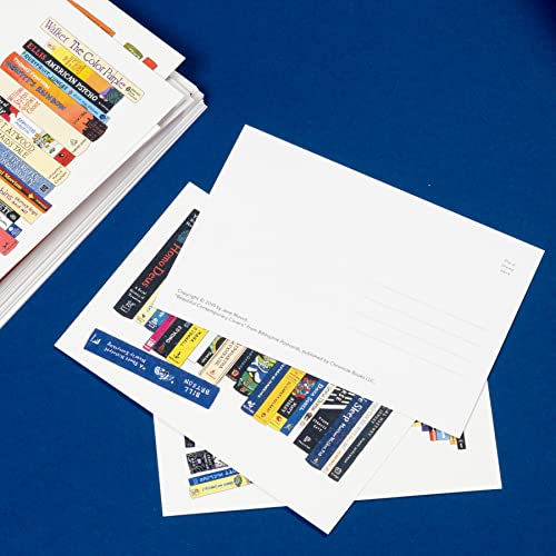 Bibliófilo: 50 Postales: (Postales literarias, regalo de papelería para amantes de los libros)
