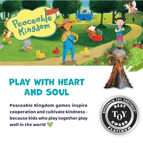 Peaceable Kingdom Dinosaur Escape Juego de memoria cooperativo de lógica y suerte para niños de 2 a 4 años a partir de 4 años
