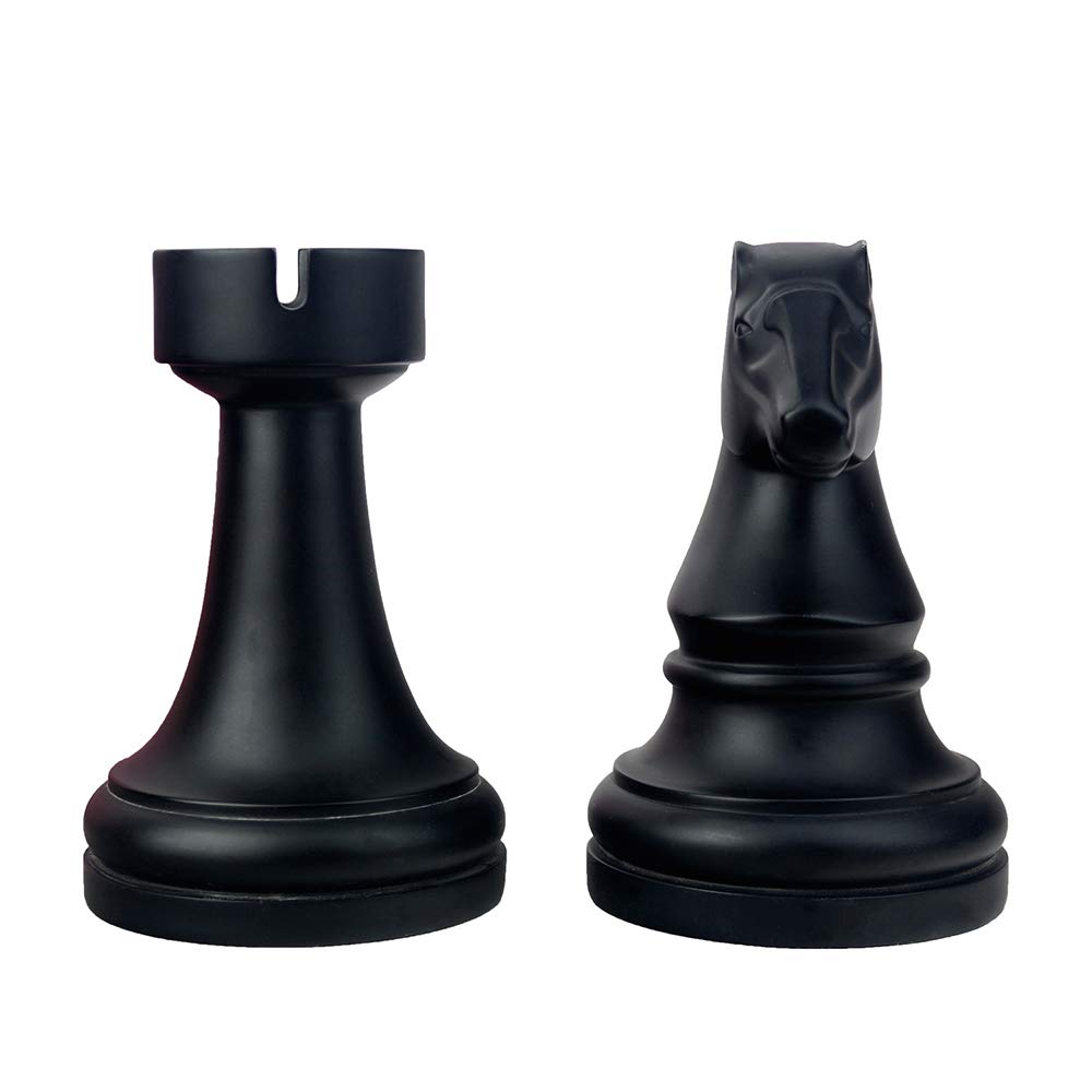 Sujetalibros decorativos Sujetalibros de ajedrez, extremos de libros negros, soportes para libros pesados, decoración única de sujetalibros para oficina, hogar, escritorio, estantería, 7 pulgadas de largo x 4 de ancho x 7 de alto, 1 par/2 piezas
