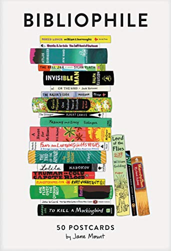 Bibliófilo: 50 Postales: (Postales literarias, regalo de papelería para amantes de los libros)