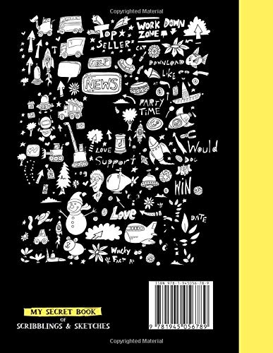 ¡Este bloc de dibujo pertenece a ______! Mi libro secreto de garabatos y bocetos: cuaderno de bocetos para niños