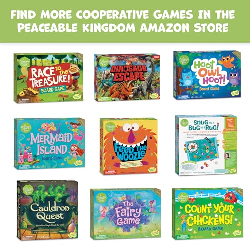 Peaceable Kingdom Dinosaur Escape Juego de memoria cooperativo de lógica y suerte para niños de 2 a 4 años a partir de 4 años