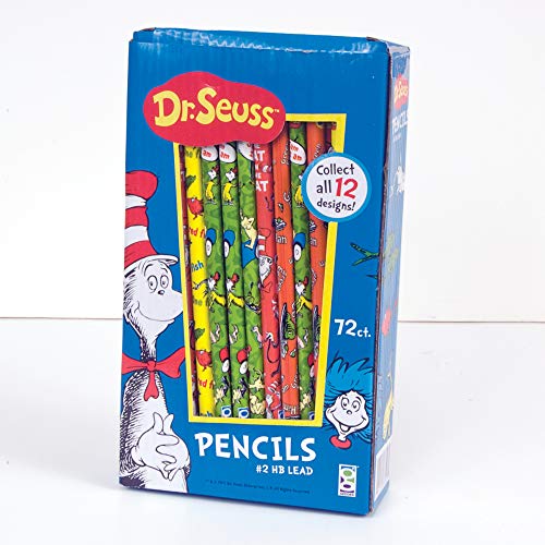 Raymond Geddes Dr Seuss Lápices número 2 para niños, 72 unidades (paquete de 1)