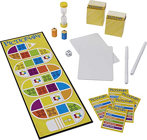 Mattel Games Pictionary Juego de mesa, juego de dibujo para niños, adultos y noche de juegos, categoría única para 2 equipos (exclusivo de Amazon)