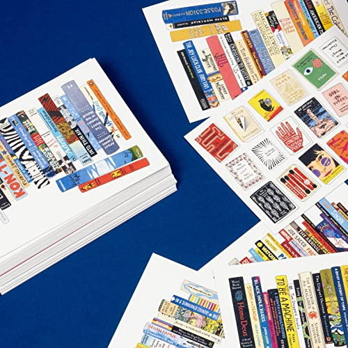 Bibliófilo: 50 Postales: (Postales literarias, regalo de papelería para amantes de los libros)