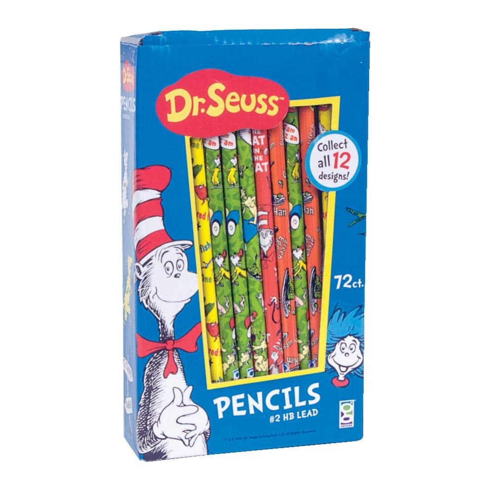 Raymond Geddes Dr Seuss Lápices número 2 para niños, 72 unidades (paquete de 1)