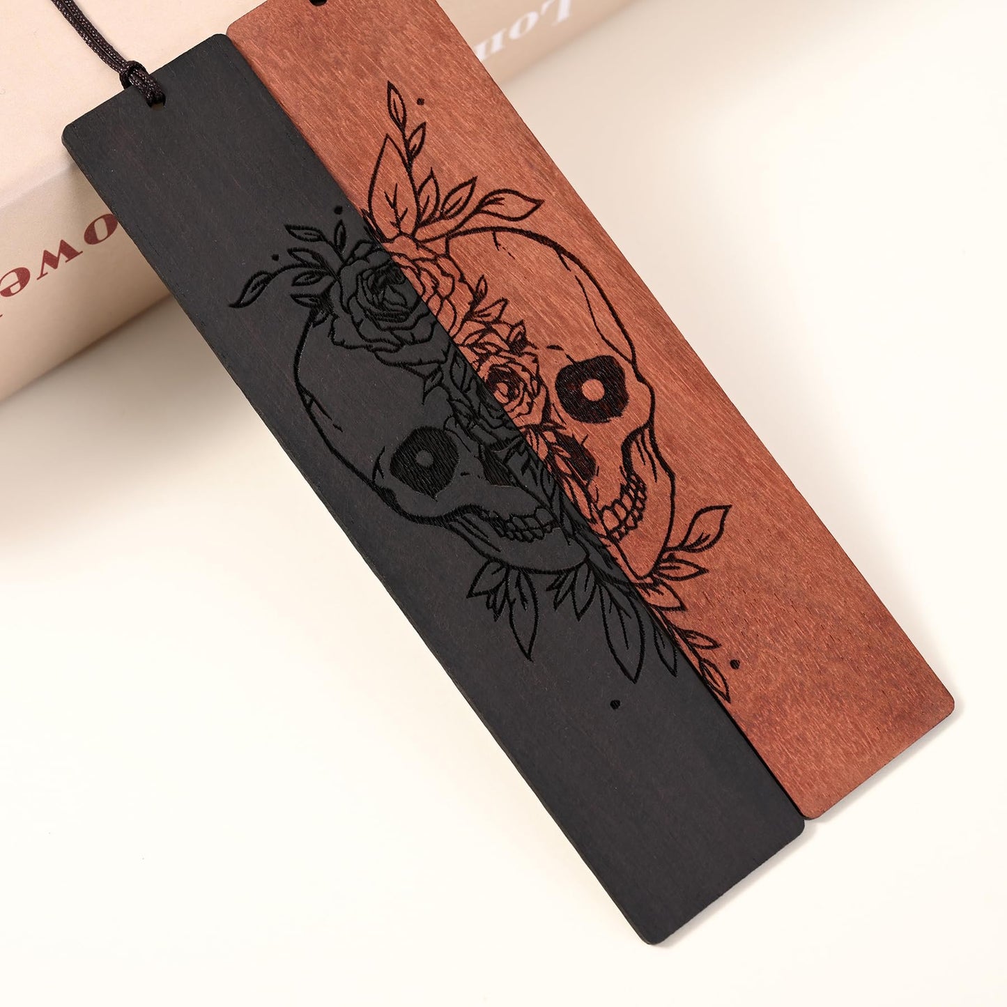 Marcador de terror, marcadores de Halloween geniales, marcadores góticos de calavera para regalos de terror para adultos (cráneo)