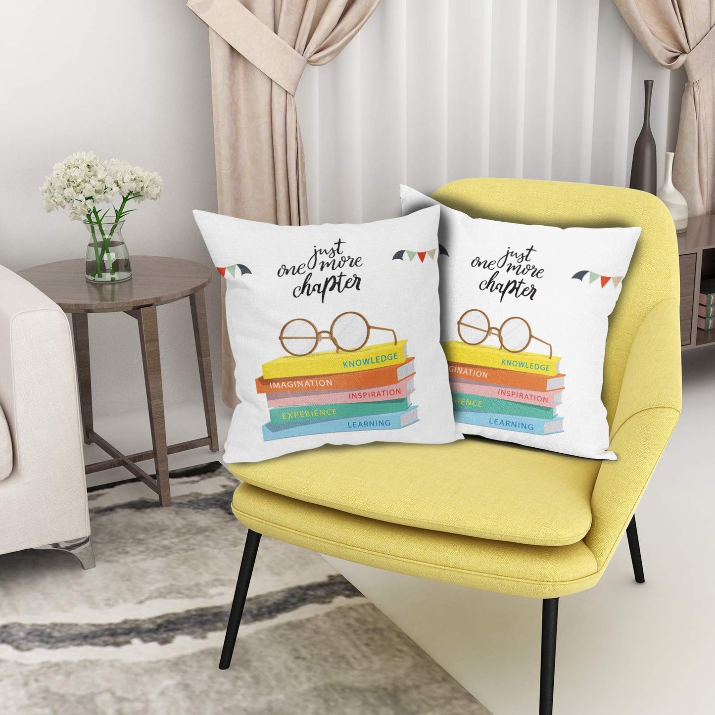 Funda de almohada decorativa con citas motivacionales para lectura, para sofá, aula, amantes de los libros, fundas de almohada para cama, sofá, habitación, hogar, 18.0 x 18.0 in