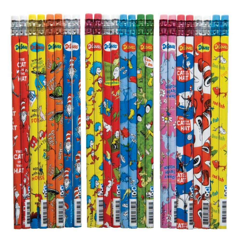 Raymond Geddes Dr Seuss Lápices número 2 para niños, 72 unidades (paquete de 1)