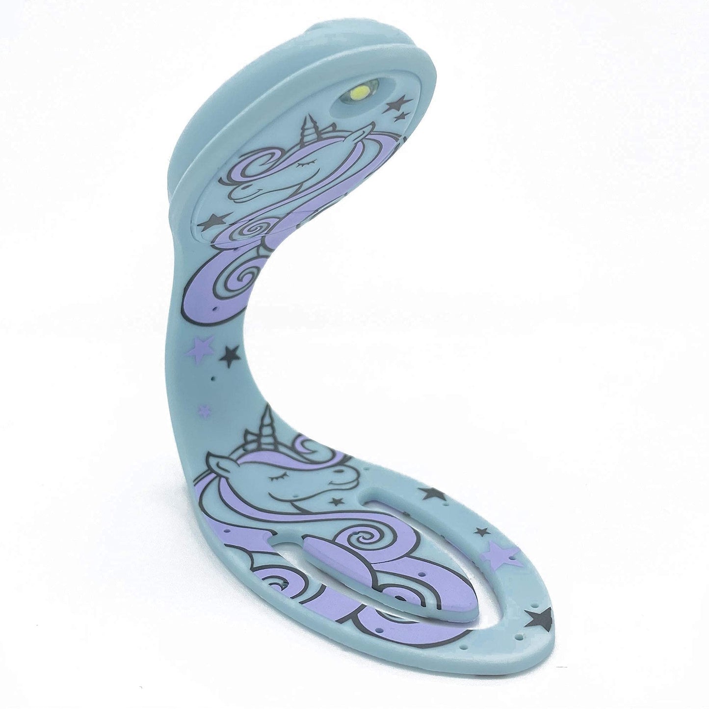 Luz de lectura Flexilight | Luz de libro marcapáginas 2 en 1 | Lámpara de lectura LED con clip | Antorcha de libros para niños y adultos para leer en la cama | Accesorios para libros | Idea de regalo para lectores y amantes de los libros (unicornio)