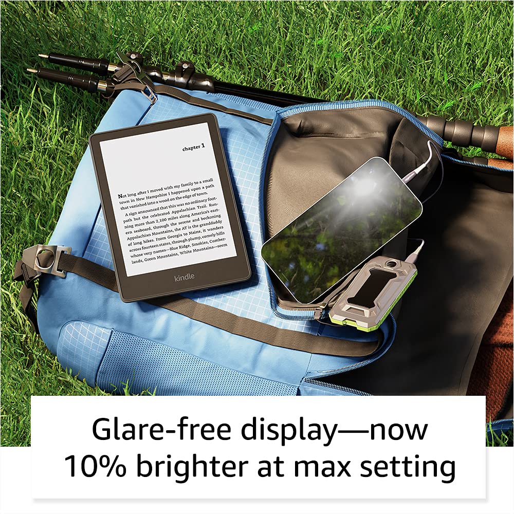 Amazon Kindle Paperwhite (16 GB): ahora con una pantalla más grande, luz cálida ajustable, mayor duración de la batería y cambio de página más rápido – Agave Green