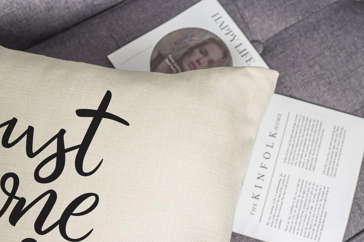 Just One More Chapter - Funda de almohada de lino para amantes de los libros, 18.0 x 18.0 in