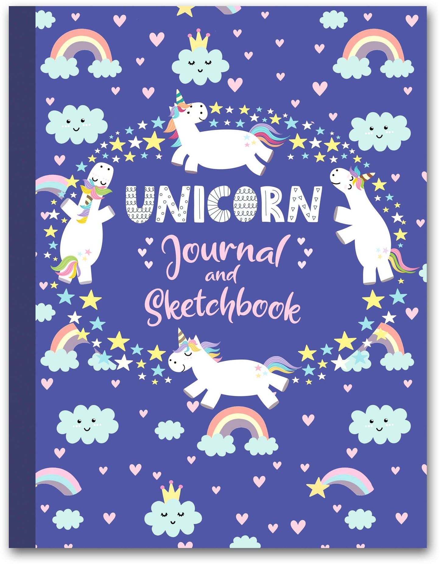 Diario y cuaderno de bocetos de unicornio
