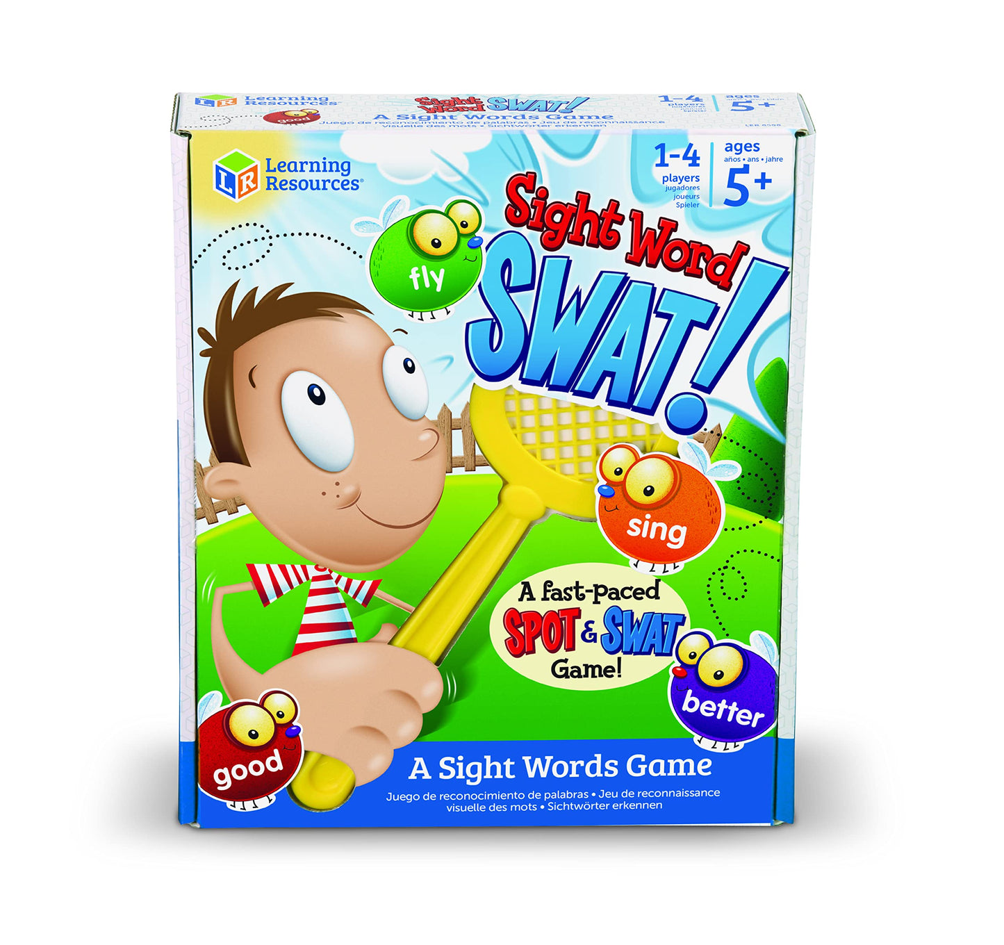 Recursos de aprendizaje LER8598 Palabras reconocibles a la vista ¡Swat! Un juego de palabras a la vista