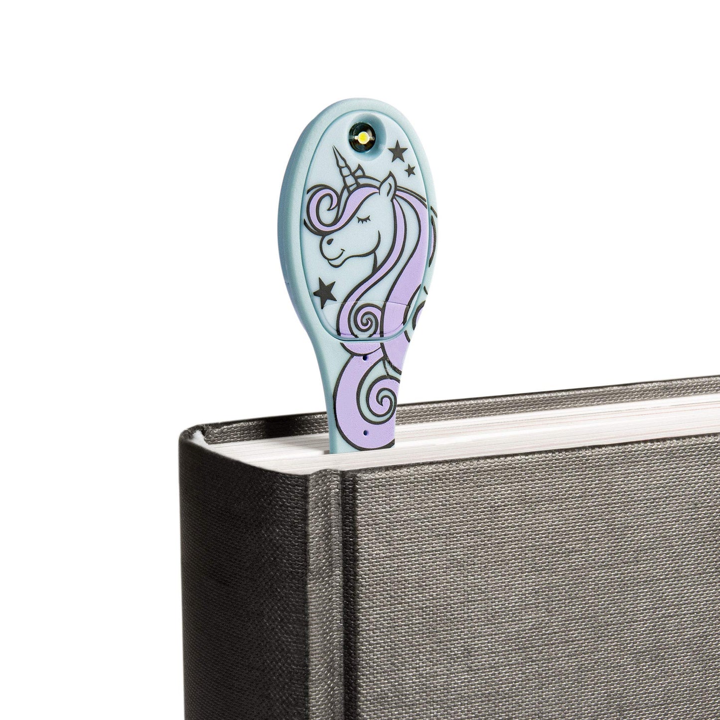 Luz de lectura Flexilight | Luz de libro marcapáginas 2 en 1 | Lámpara de lectura LED con clip | Antorcha de libros para niños y adultos para leer en la cama | Accesorios para libros | Idea de regalo para lectores y amantes de los libros (unicornio)