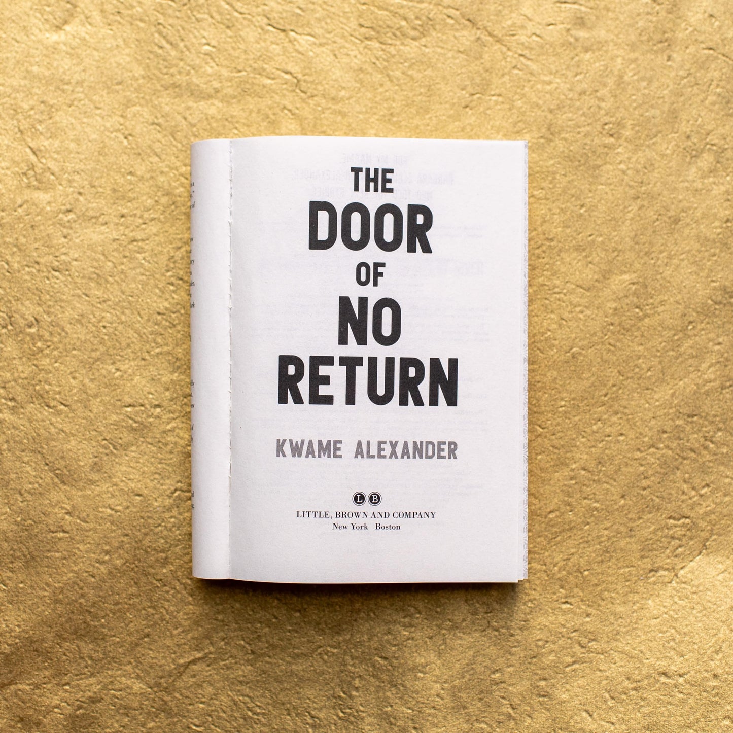 The Door of No Return (The Door of No Return series, 1)