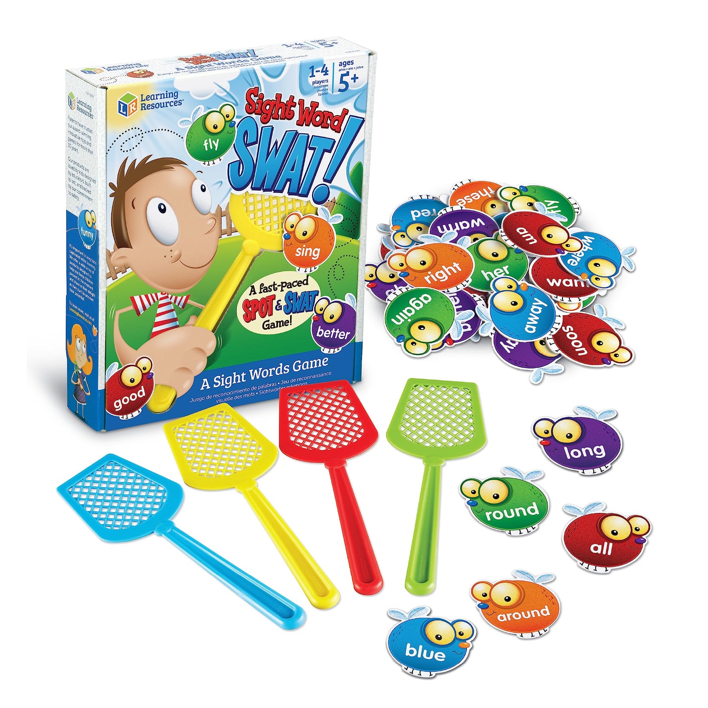 Recursos de aprendizaje LER8598 Palabras reconocibles a la vista ¡Swat! Un juego de palabras a la vista