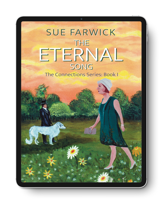 The Eternal Song Ebook by Sue Farwick mockup on tablet