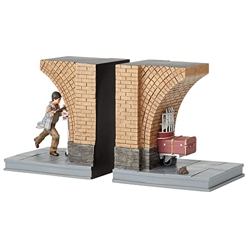 Enesco The Wizarding World of Harry Potter Plataforma 9 3/4 Sujetalibros decorativos, 7.01 pulgadas