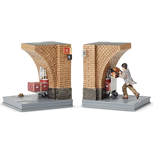 Enesco The Wizarding World of Harry Potter Plataforma 9 3/4 Sujetalibros decorativos, 7.01 pulgadas