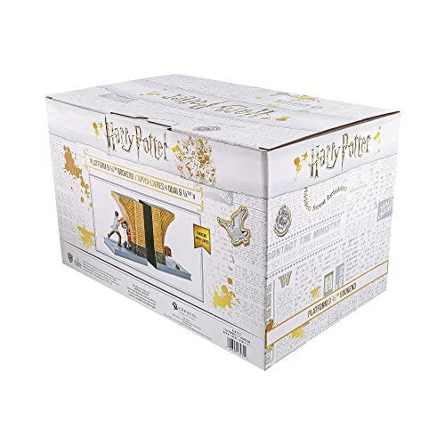 Enesco The Wizarding World of Harry Potter Plataforma 9 3/4 Sujetalibros decorativos, 7.01 pulgadas