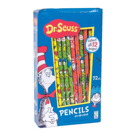 Raymond Geddes Dr Seuss Number 2 Pencils For Kids 72 Count (Pack of 1)