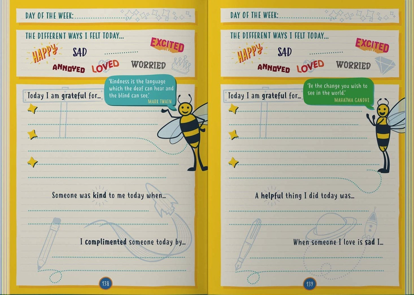 Happy Confident Me: Daily JOURNAL - Gratitude and Growth Mindset Journal that boosts children's happiness, self-esteem, positive thinking, mindfulness and resilience