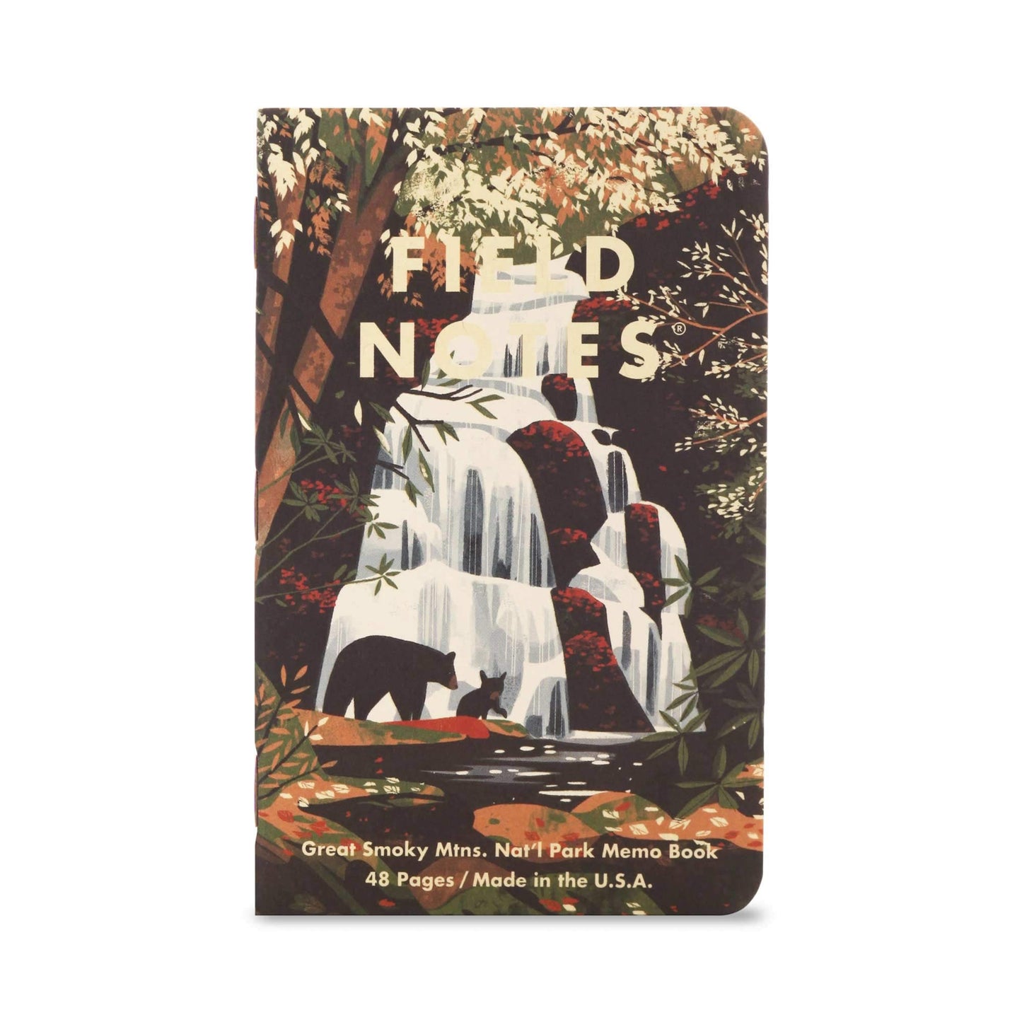 Field Notes: National Parks Series (Series C - Rocky Mountain, Great Smoky Mountains, Yellowstone) - Graph Paper Memo Book 3-Pack - 3.5 x 5.5 Inch