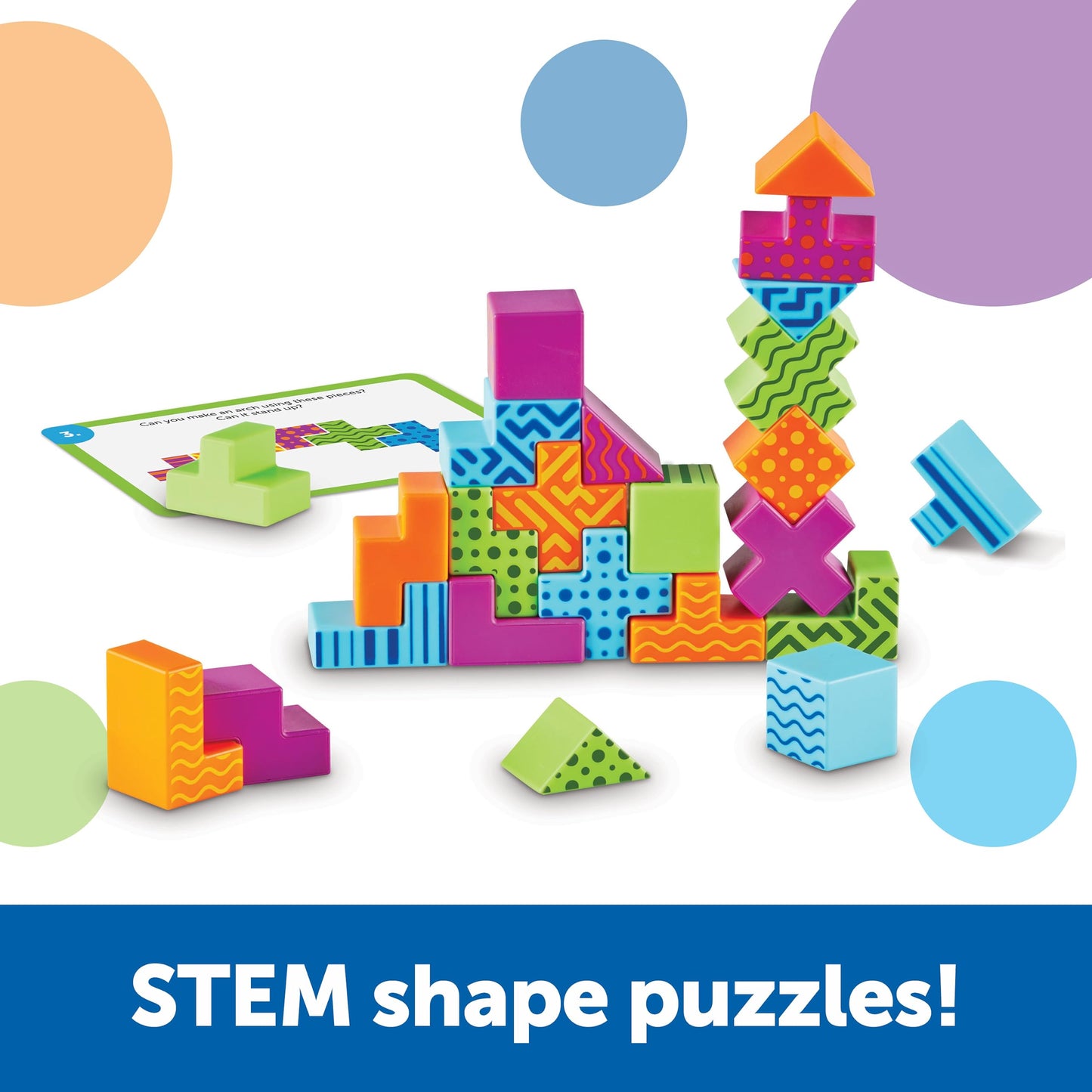 Learning Resources STEM Explorers Brainometry - 34 Pieces, Ages 5+ STEM Toys for Kids, Brain Teaser Toys and Games, Kindergarten Games,Back to School