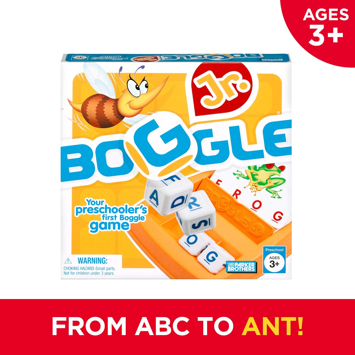 Hasbro Gaming Boggle Junior, juego de mesa preescolar, a partir de 3 años (exclusivo de Amazon)