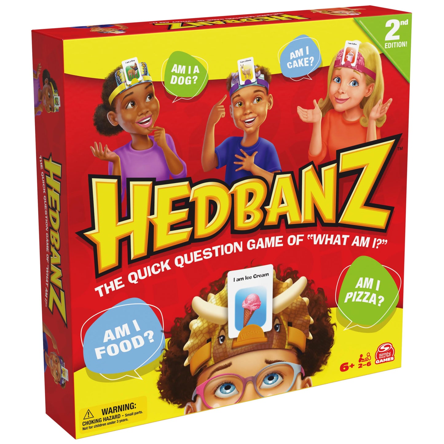 Hedbanz 2023 版卡片猜图棋盘游戏 - 家庭游戏、家庭游戏之夜游戏、儿童游戏、适合 6 岁及以上家庭和儿童的纸牌游戏