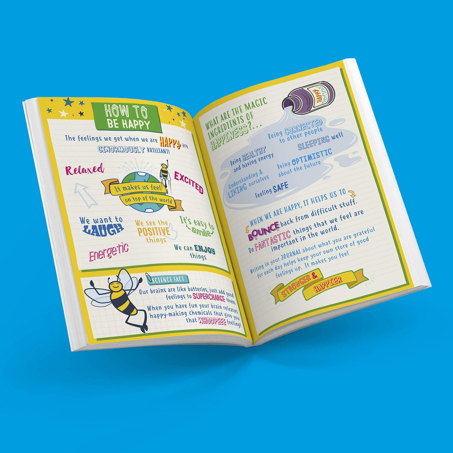 Happy Confident Me: Daily JOURNAL - Gratitude and Growth Mindset Journal that boosts children's happiness, self-esteem, positive thinking, mindfulness and resilience