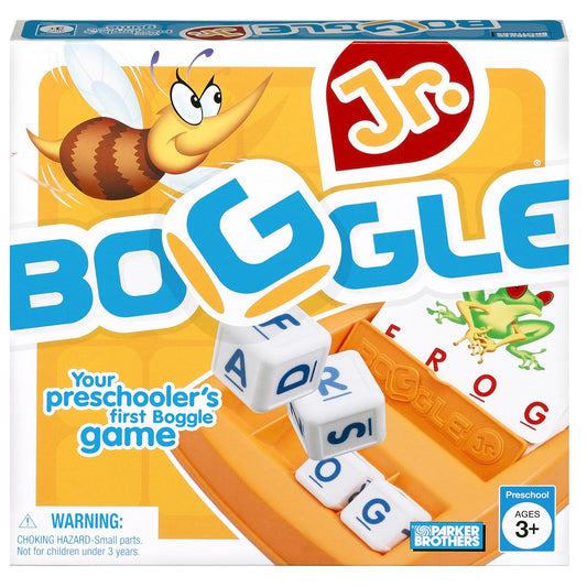 Hasbro Gaming Boggle Junior，学龄前棋盘游戏，适合 3 岁及以上儿童（亚马逊独家发售）